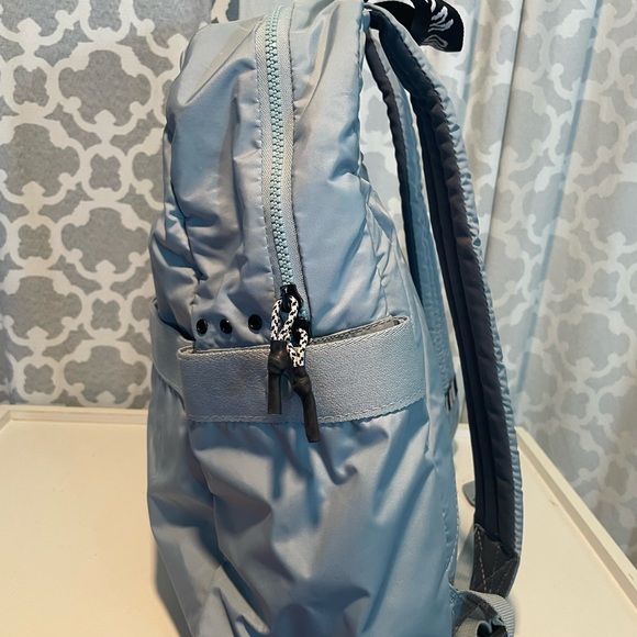 Adidas Light Blue Backpack laptop Unisex 3 stripes - Picture 3 of 16